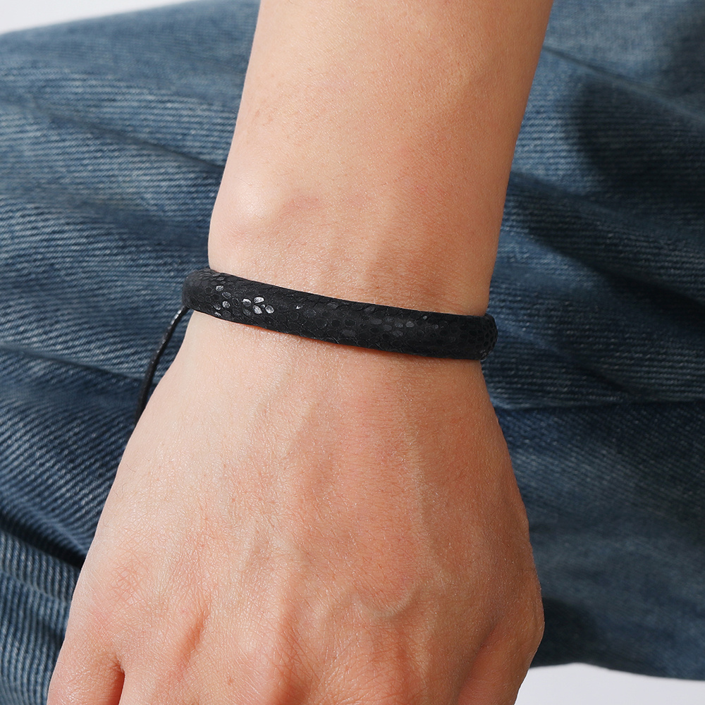 1pc PU Braided Bracelet Unisex Versatile Accessory Gift